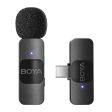 Micrófono de solapa inalámbrico BOYA para Android, Smartphone, Laptop - Omnidireccional USB C Condensador para grabación de vídeo, entrevistas y más Supply