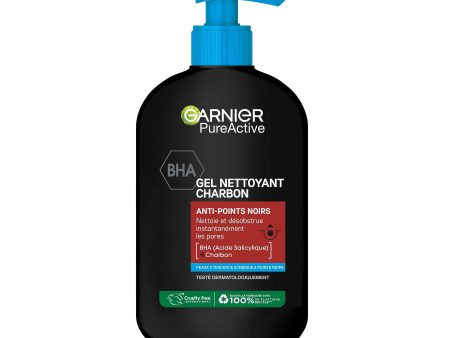 (Sin dosificador) - Garnier Pure Active - Gel Limpiador de Carbón para Reducir Puntos Negros y Espinillas Embalaje Deteriorado Online Hot Sale