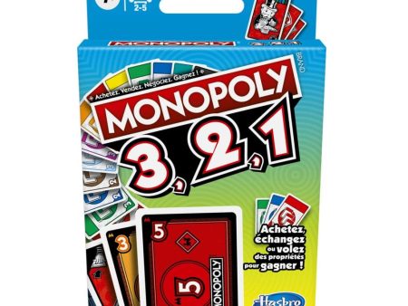 (Idioma Francés) - Monopoly Hasbro 3,2,1 Embalaje Deteriorado For Sale