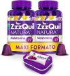 ZzzQuil Natura Suplemento con Melatonina Pura y Extractos de Valeriana para Dormir, Manzanilla y Lavanda, Bayas Formato Maxi 2x72 Gomitas + Estuche de Viaje Morado Embalaje Deteriorado Cheap