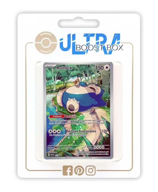 (Idioma Francés) - Ronflex (Snorlax) SV051 Alternativo Pokémon Gallery - Myboost X Écarlate et Violet 3.5-151 Box de 10 Cartas Pokémon Francés Embalaje Deteriorado on Sale